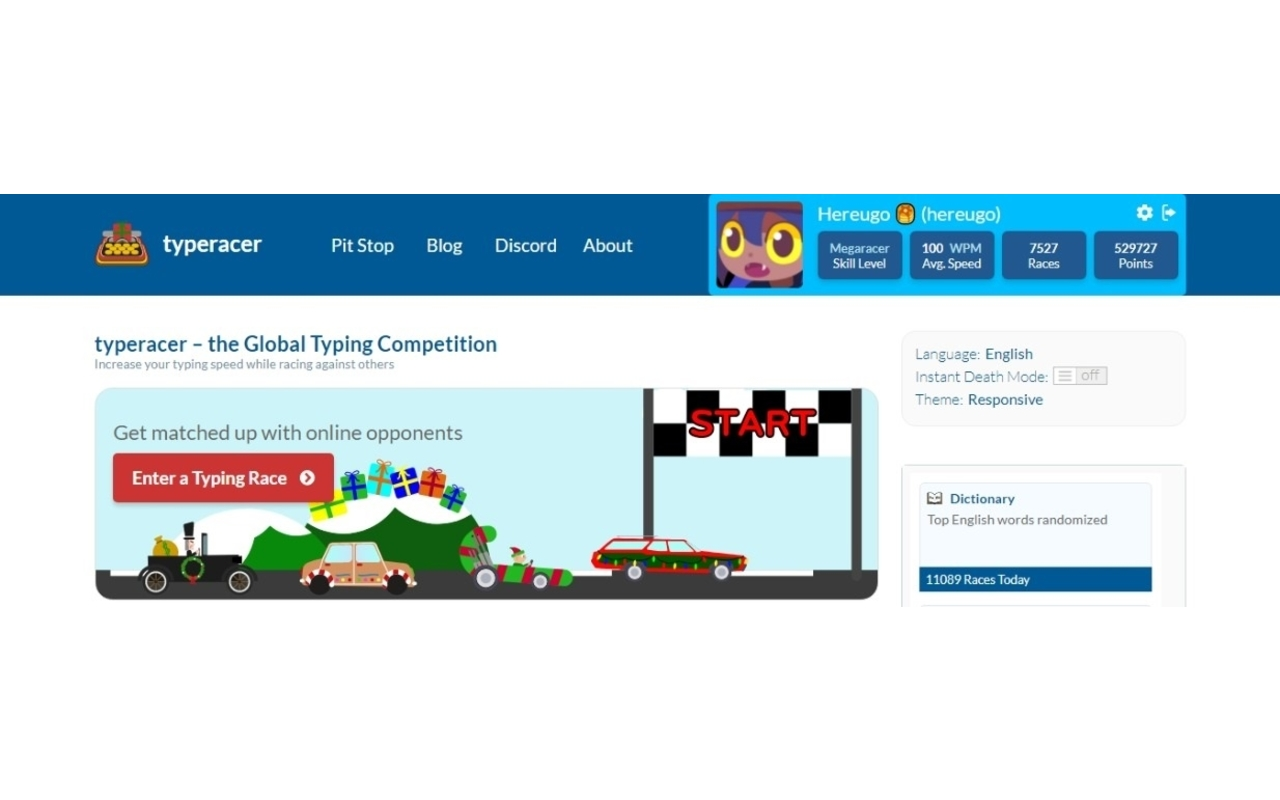 Typeracer premium UI截图1