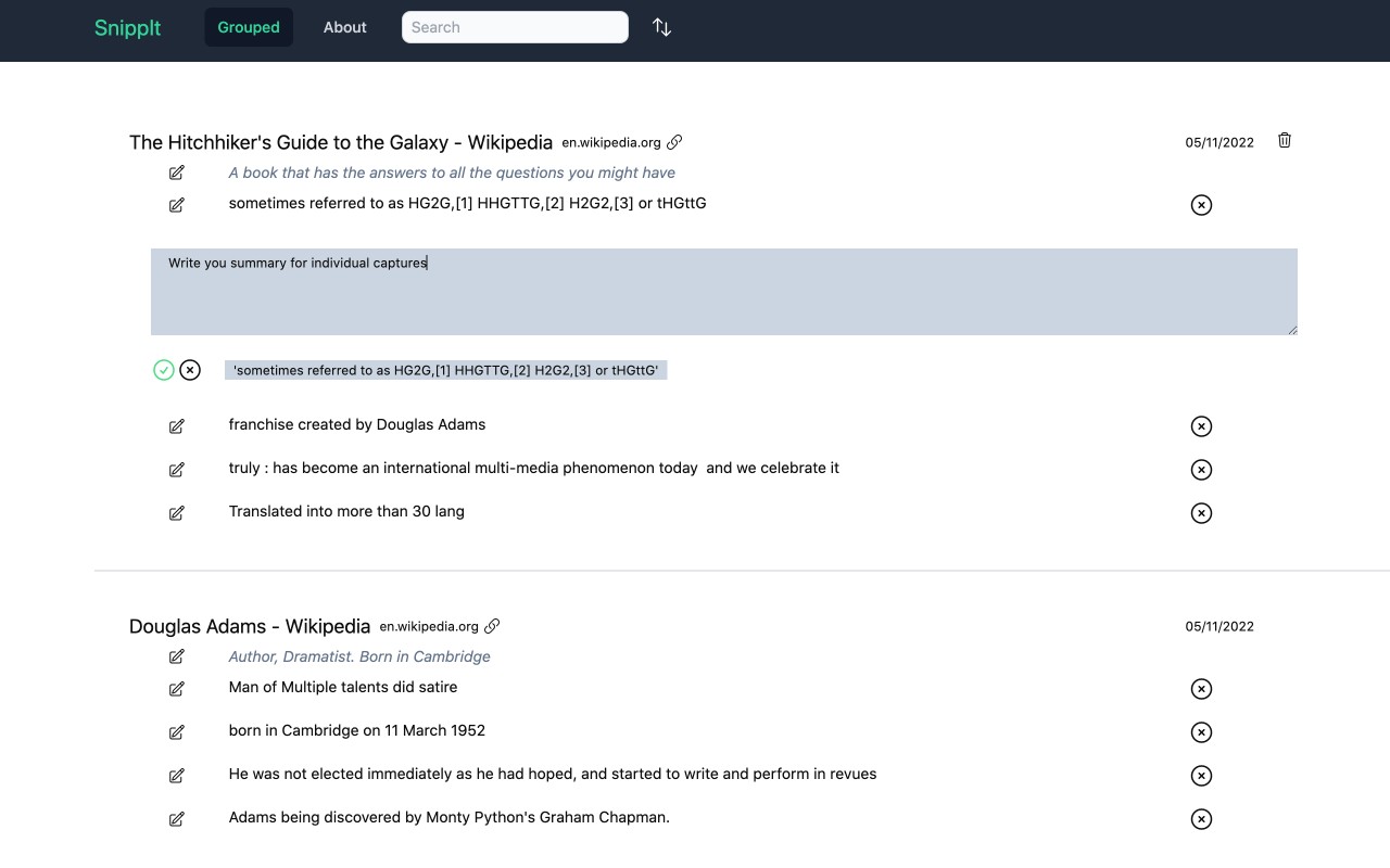 SnippIt : Your Research Assistant截图2