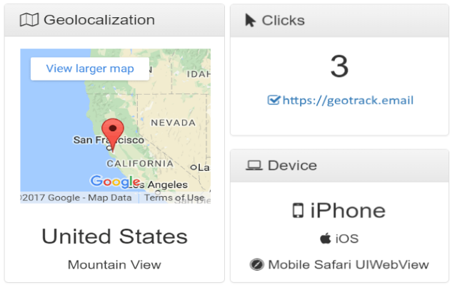 Geotrack Email Tracking with Geolocation截图3