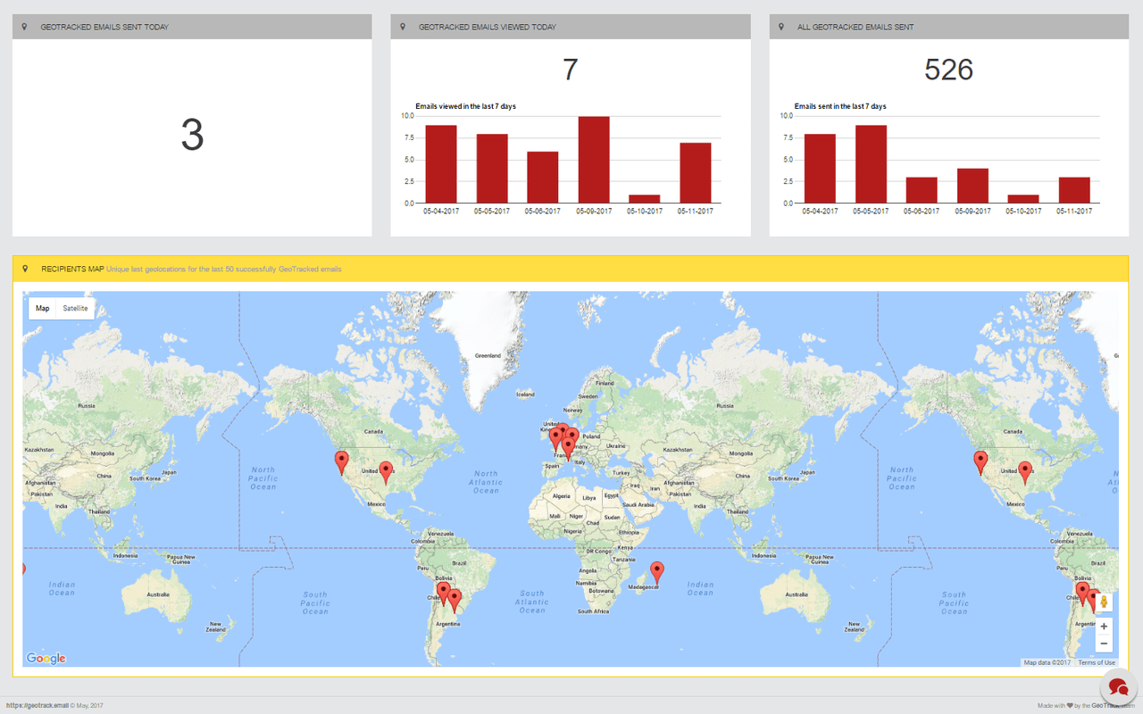 Geotrack Email Tracking with Geolocation截图5