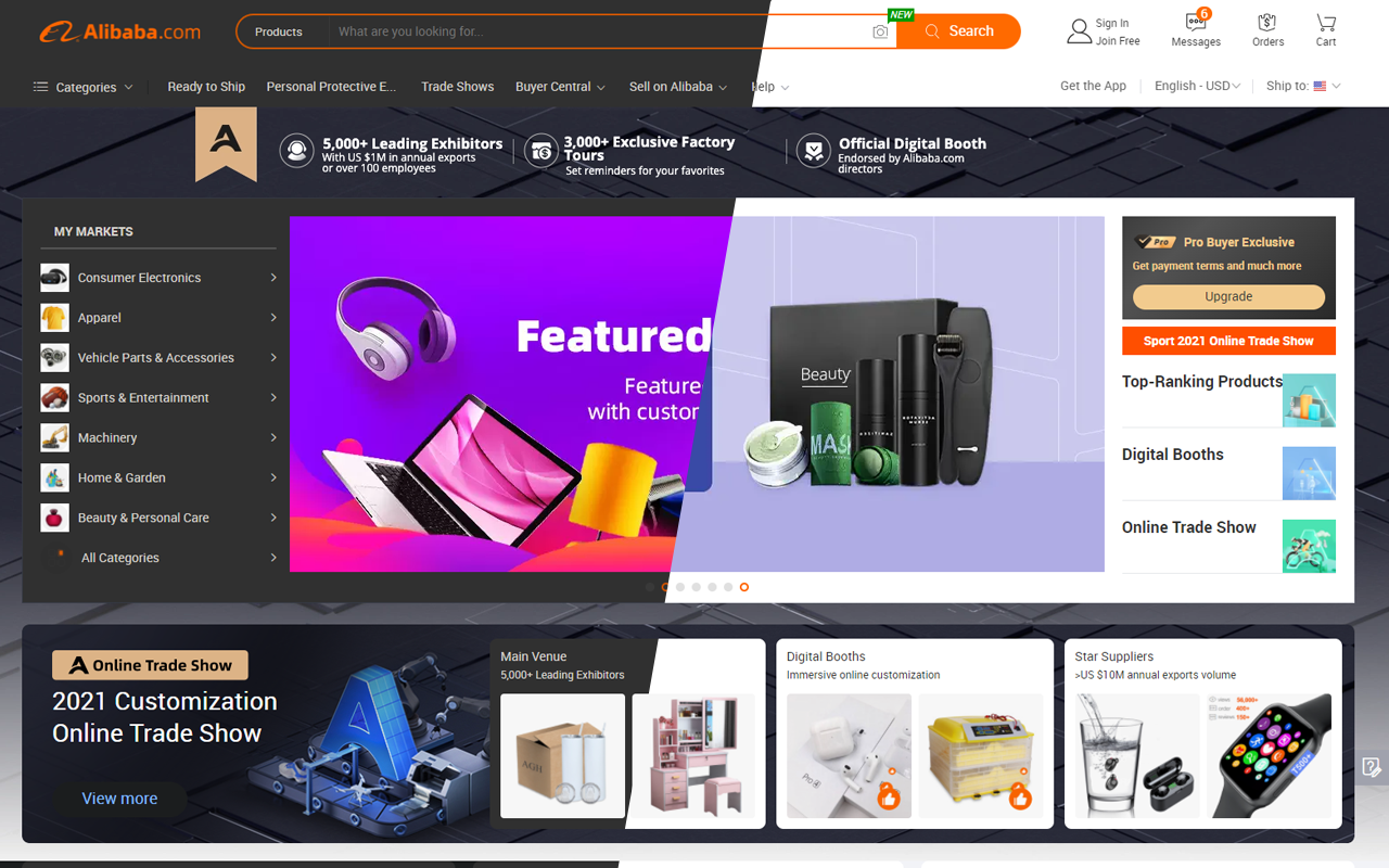 AliExpress & Alibaba Dark Mode截图1