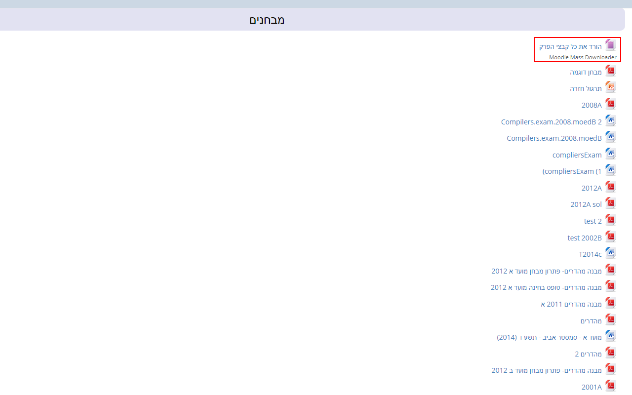 Moodle Mass Downloader截图2