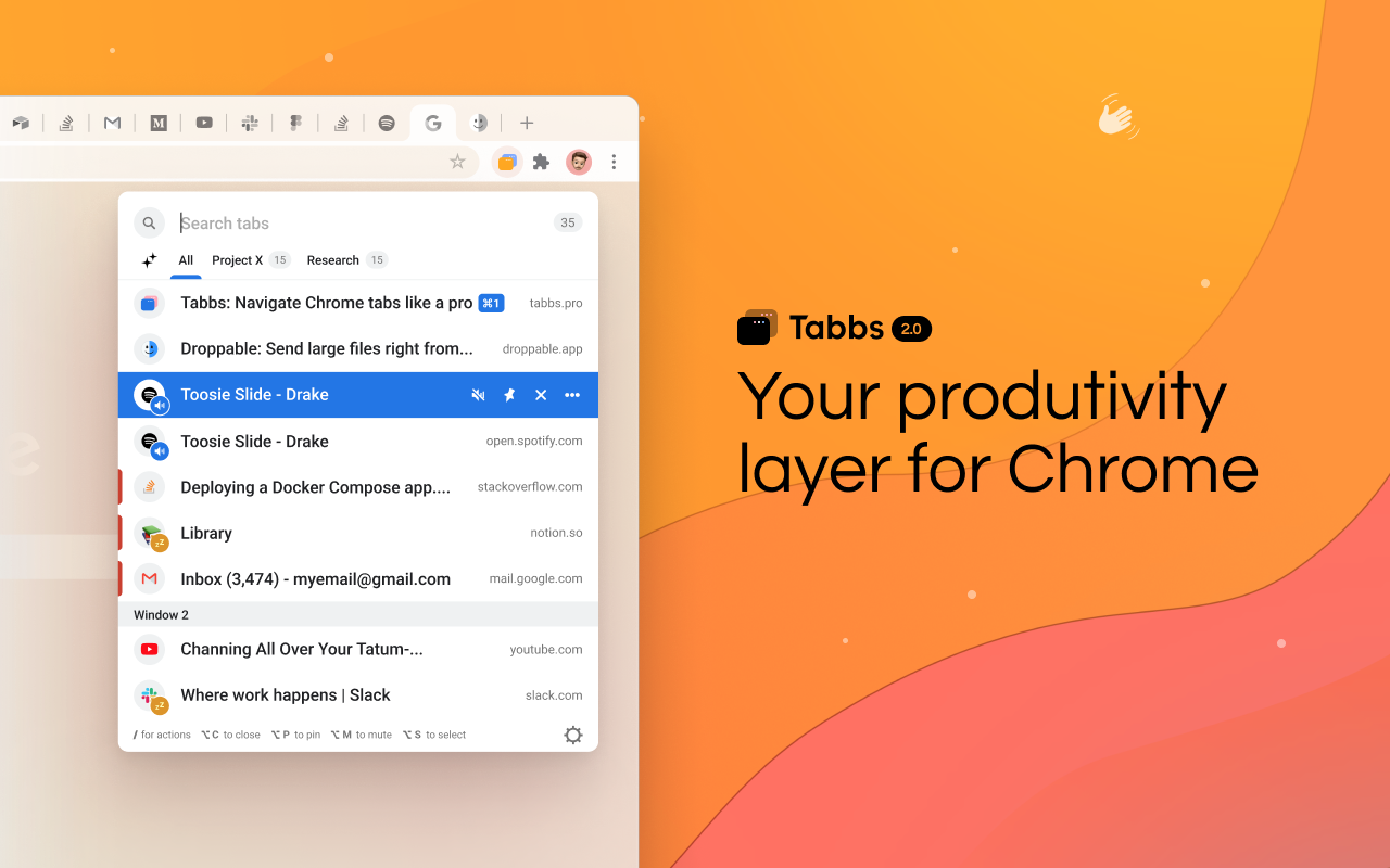 Tabbs — 快速搜索和标签管理截图3