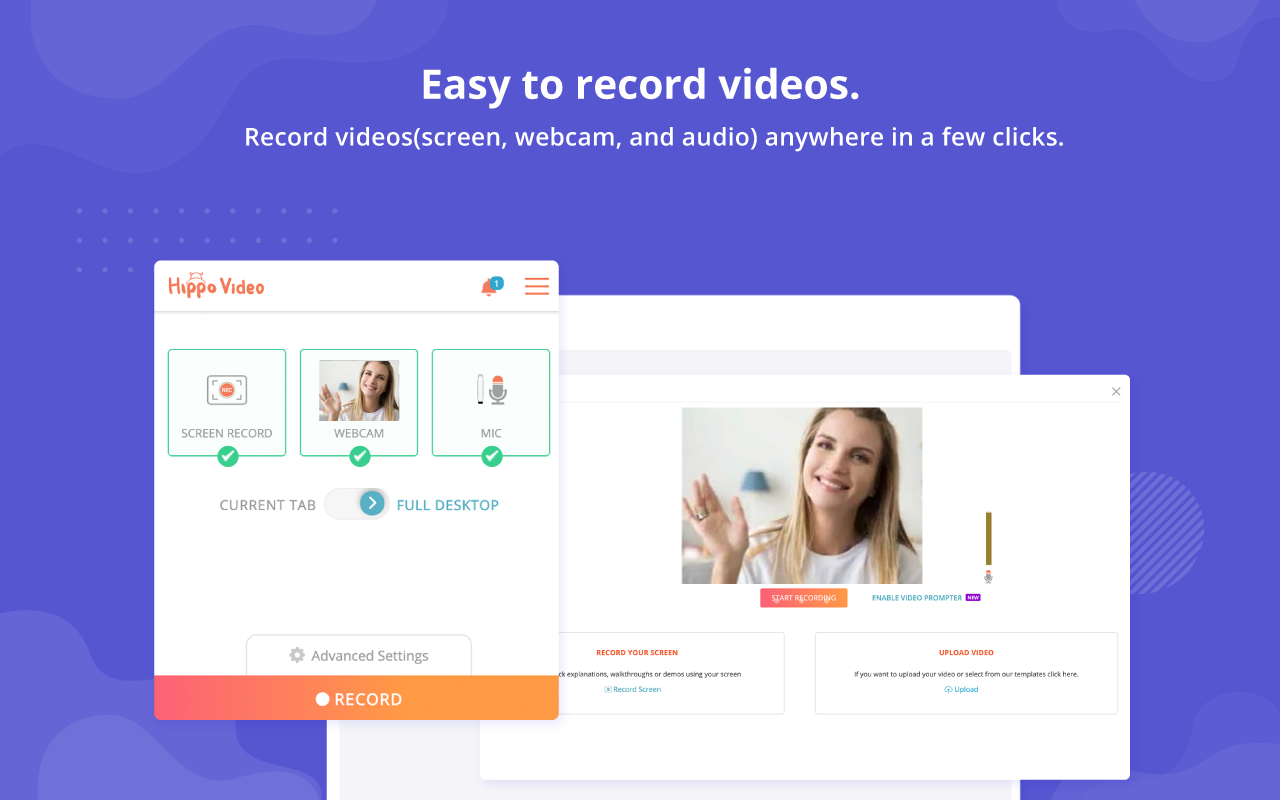 Hippo Video: Video and Screen Recorder截图3