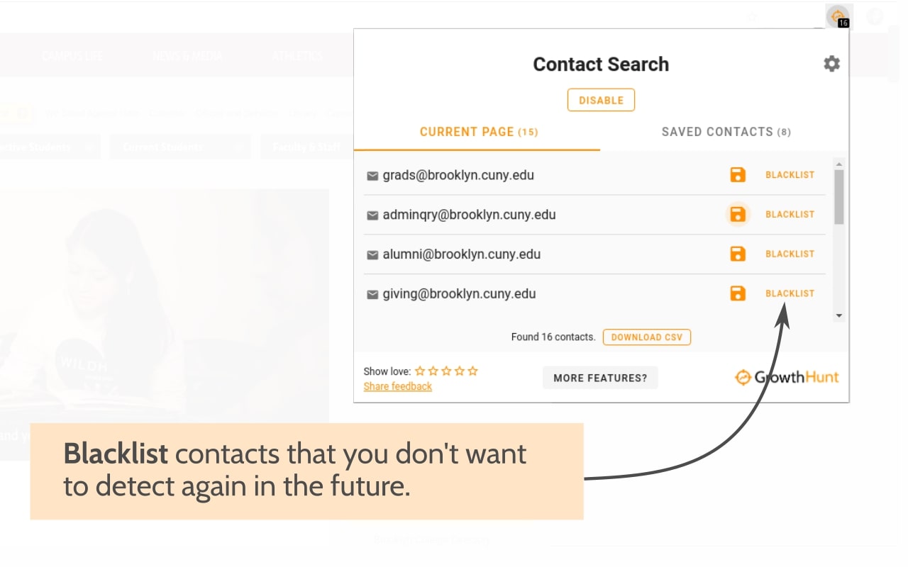 Free Email And Social Extractor - Growth Hunt截图1