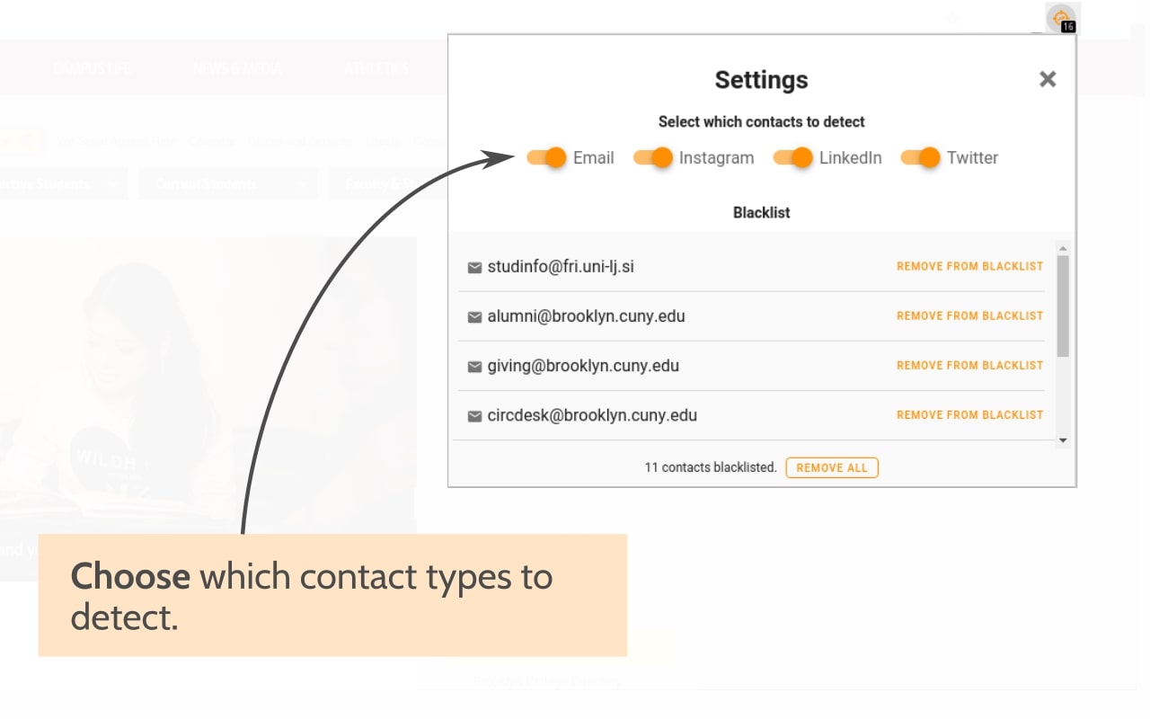 Free Email And Social Extractor - Growth Hunt截图2