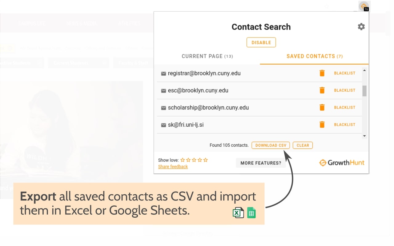 Free Email And Social Extractor - Growth Hunt截图5