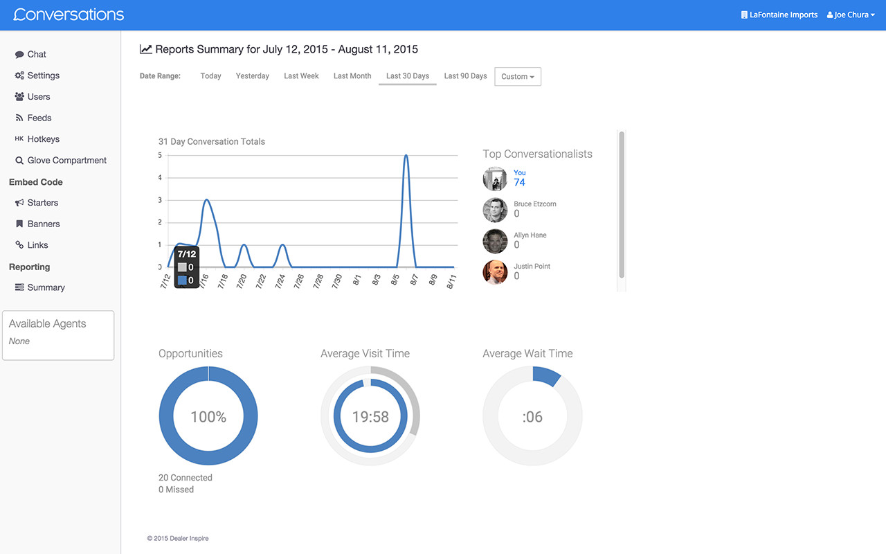 Dealer Inspire Conversations - Notifications截图1