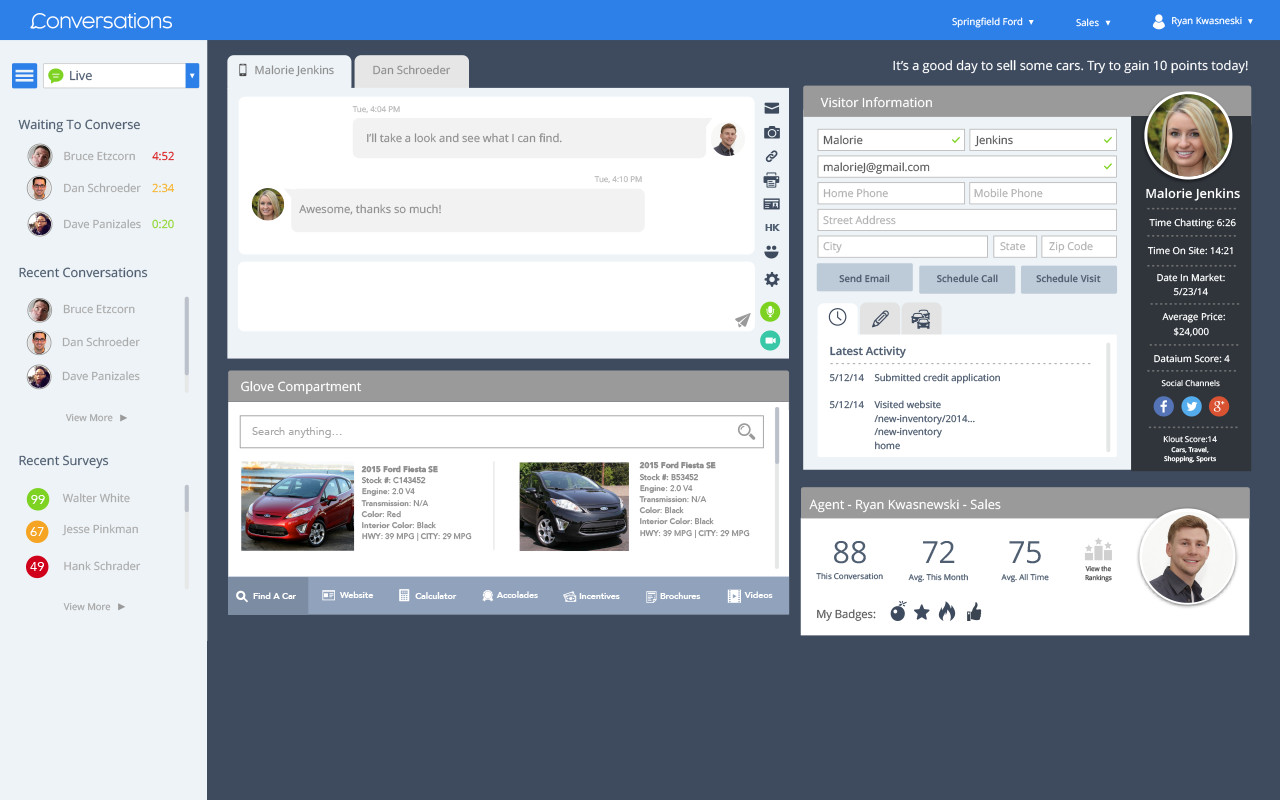 Dealer Inspire Conversations - Notifications截图3