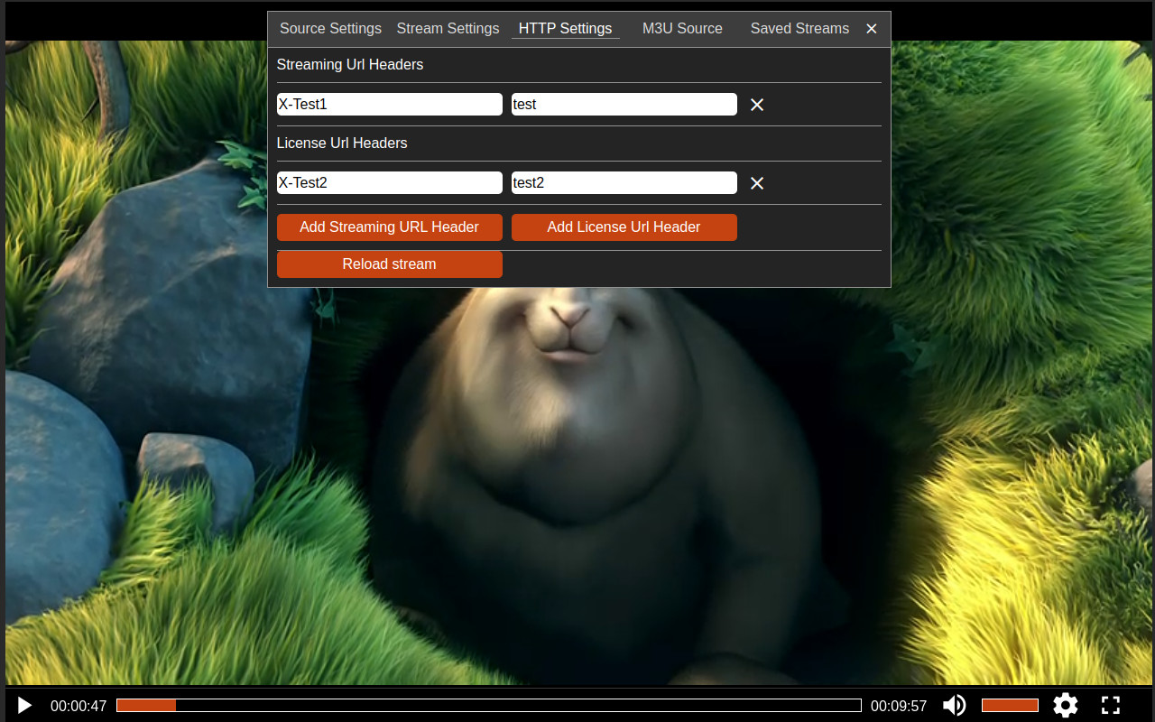 Native MPEG-Dash + HLS Playback截图5