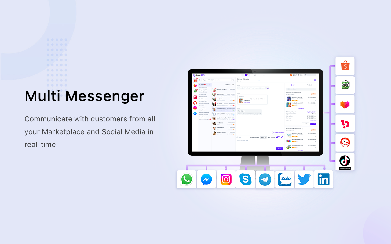 Ginee Chat - Multi Messenger for all Channels截图2