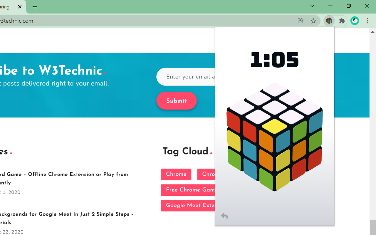 Online 3D Rubik's Cube Simulator截图1