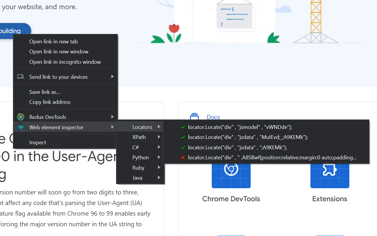 WebDriver Element Locator截图1