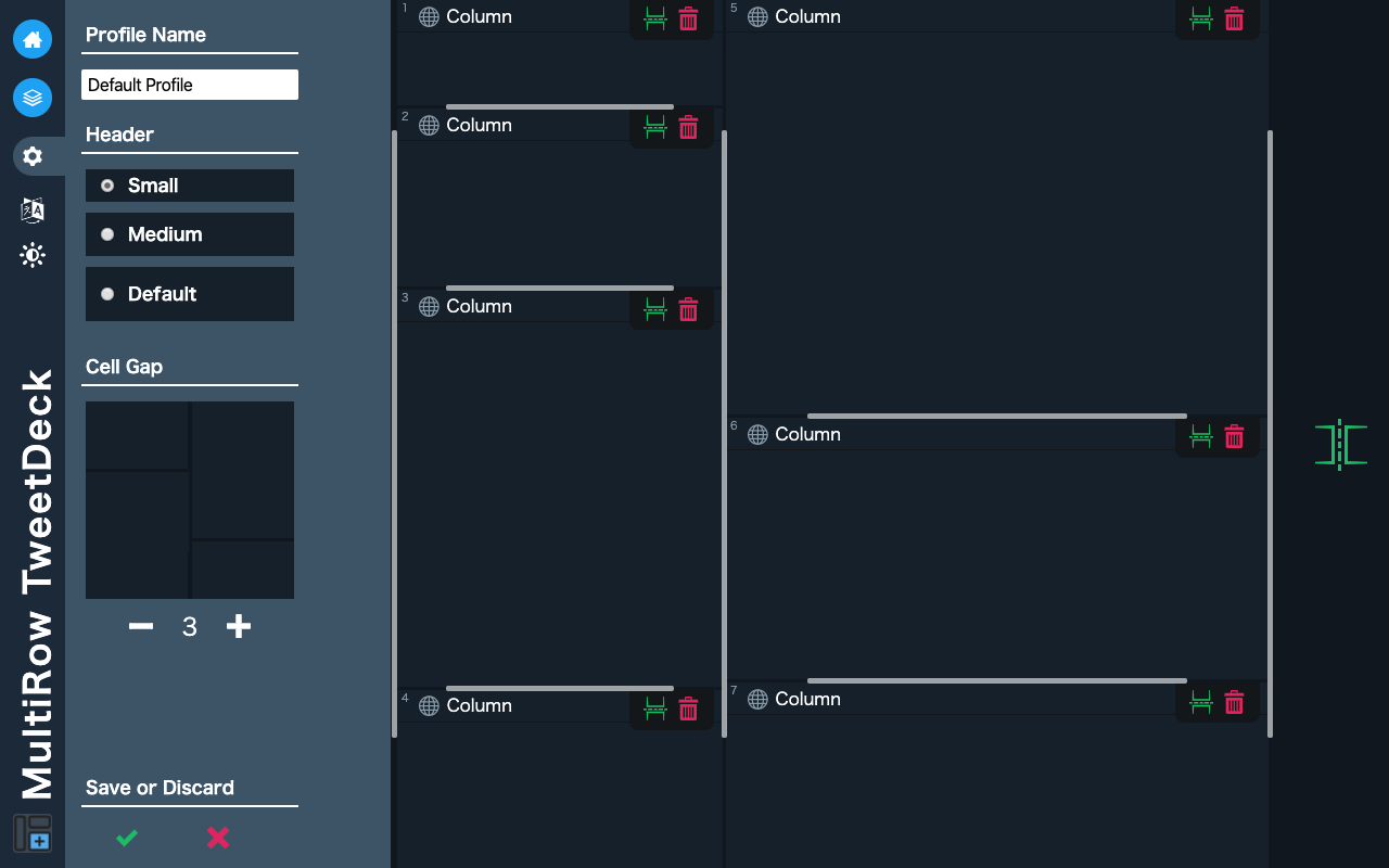 MultiRow TweetDeck截图1