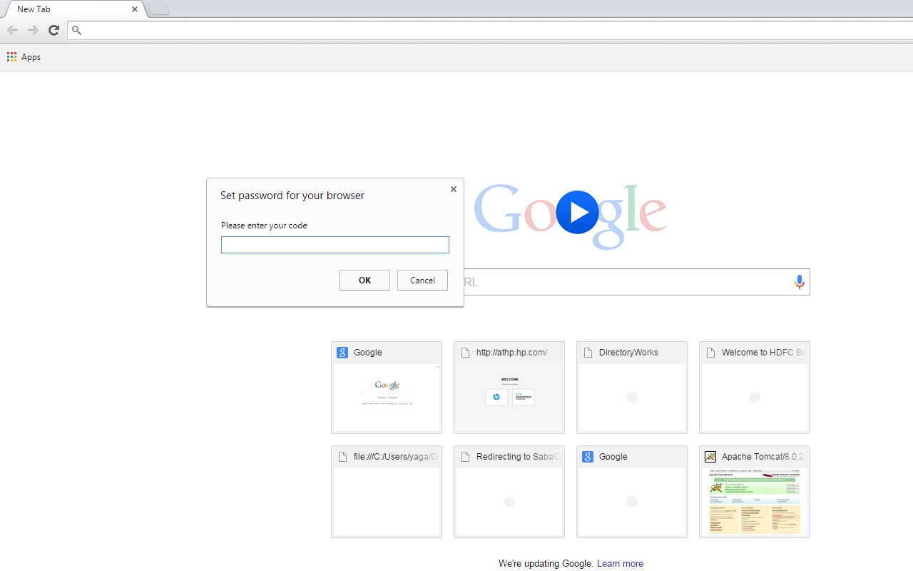 Set password for your browser ( chrome lock )截图1