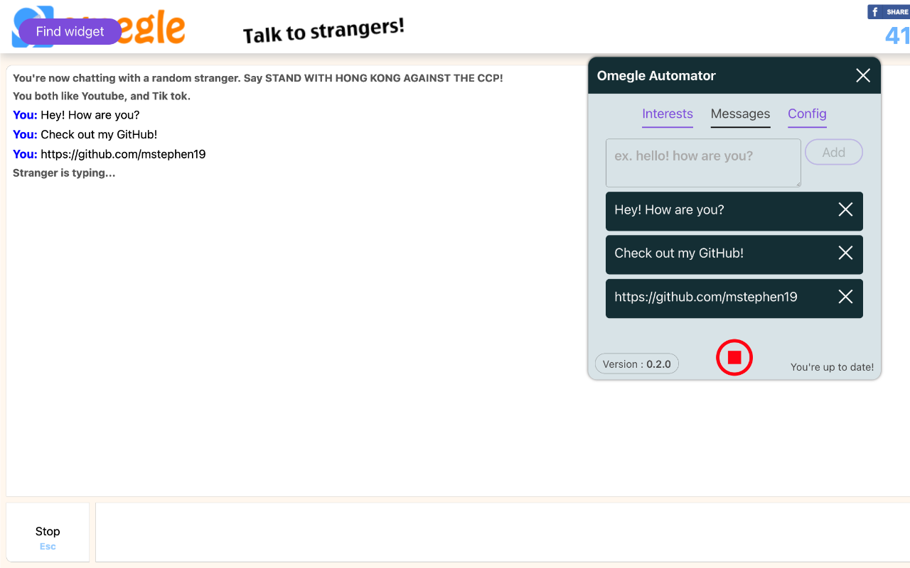 Omegle Automator截图1