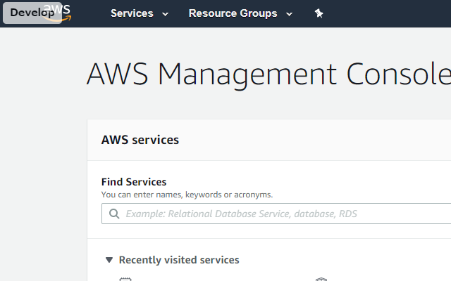 Customize AWS Console Header截图1