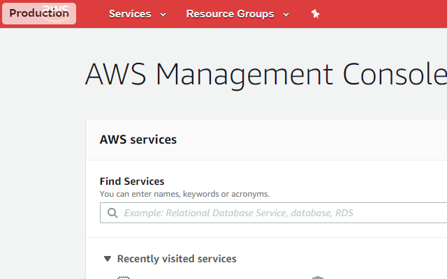 Customize AWS Console Header截图3
