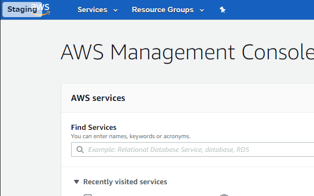 Customize AWS Console Header截图4