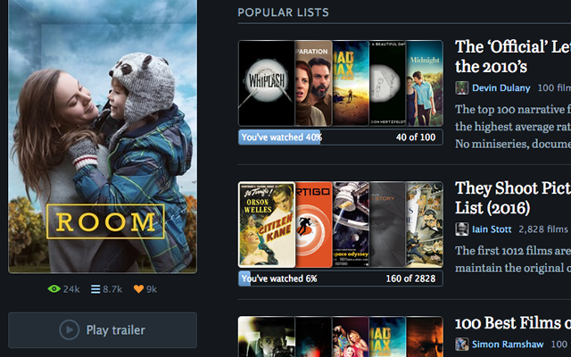 Letterboxd Lists Progress截图1