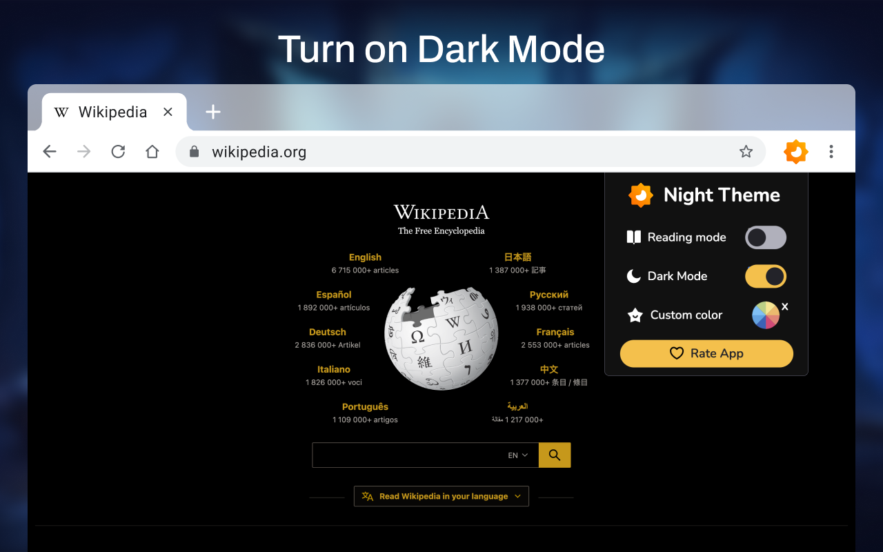 Classic Dark Theme for Web截图1