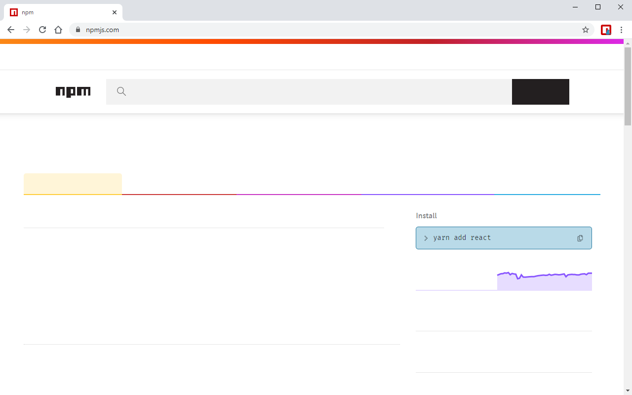 ''Yarn'' on the Node Package Manager截图1