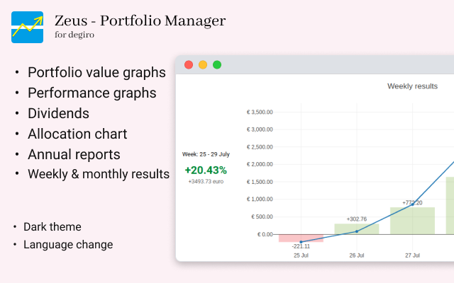 Zeus - Degiro Portfolio Manager截图2