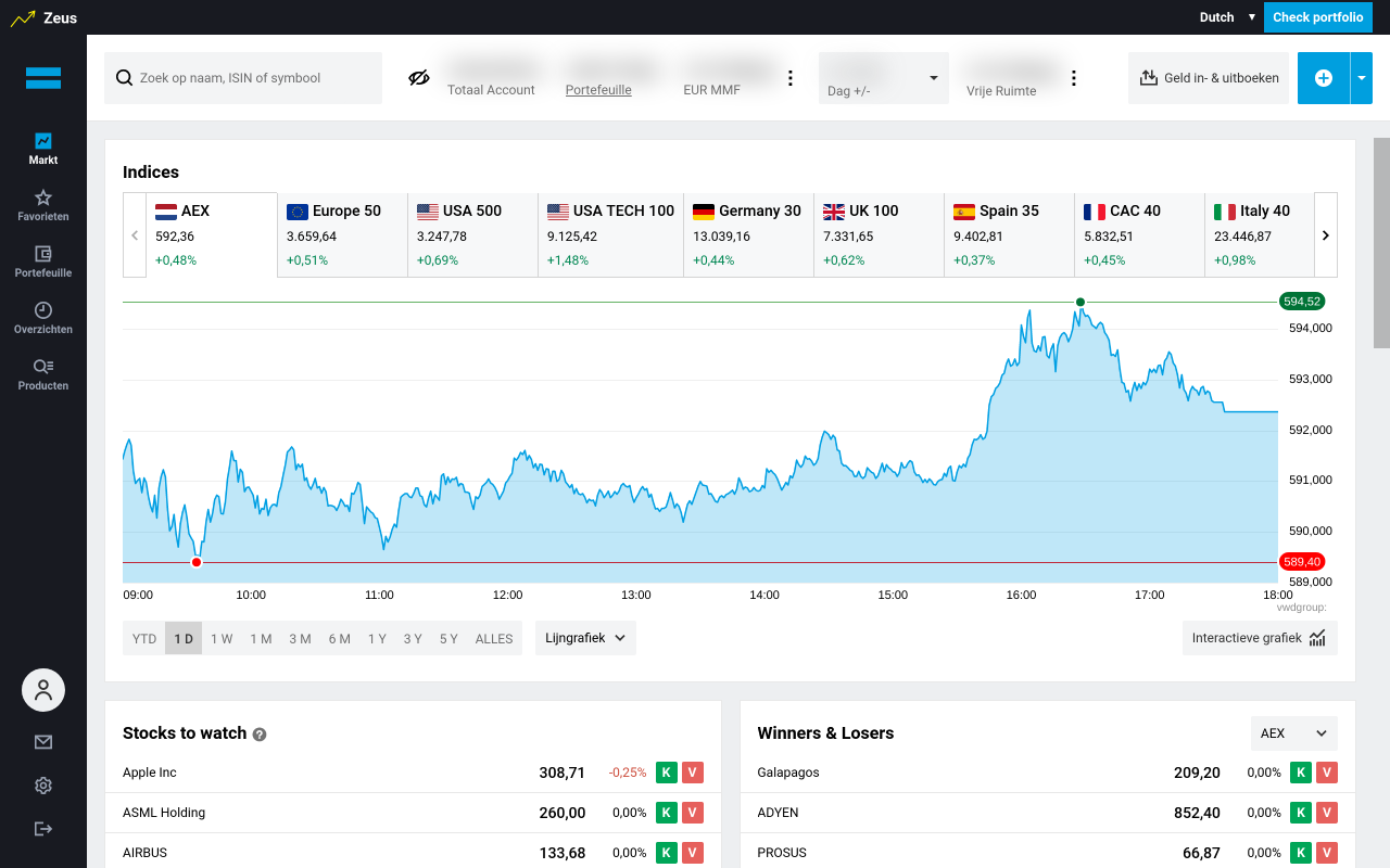 Zeus - Degiro Portfolio Manager截图3