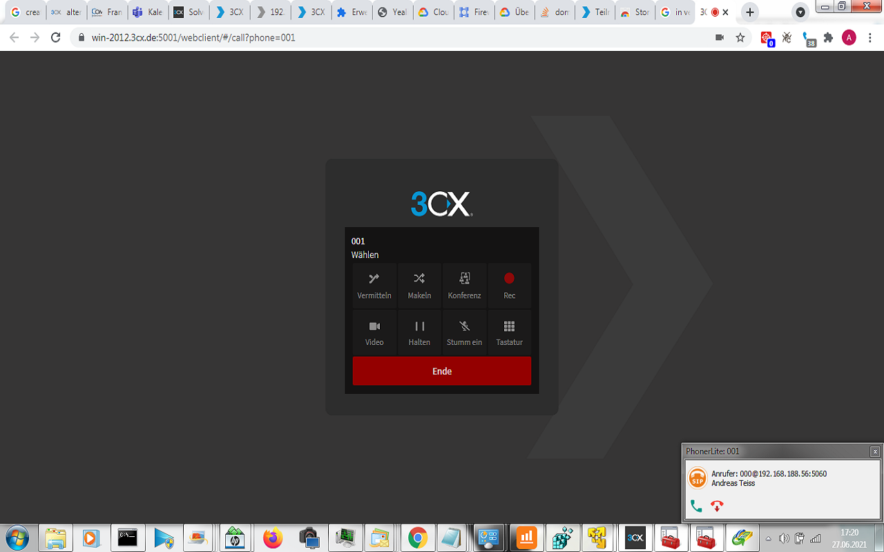 3CX Webclient auto dial截图1
