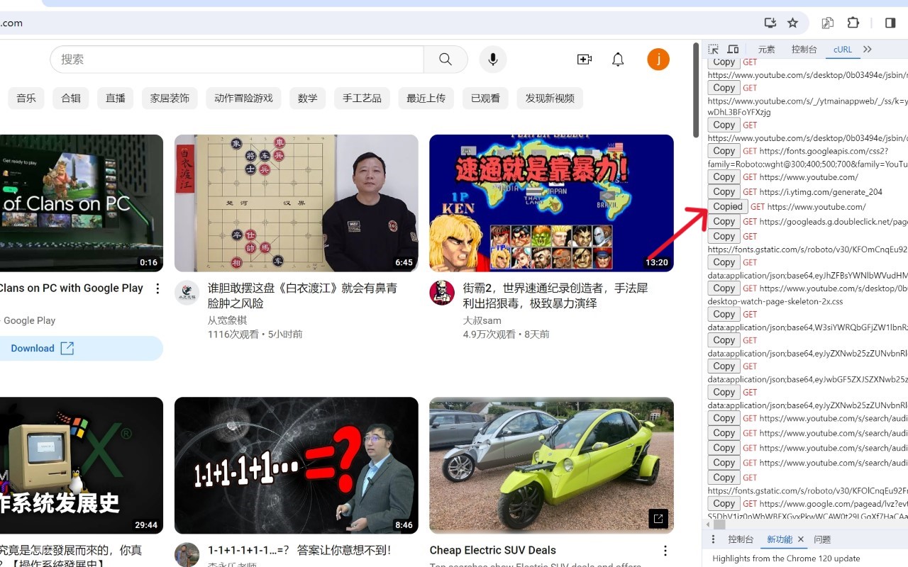 Copy curl on windows截图2