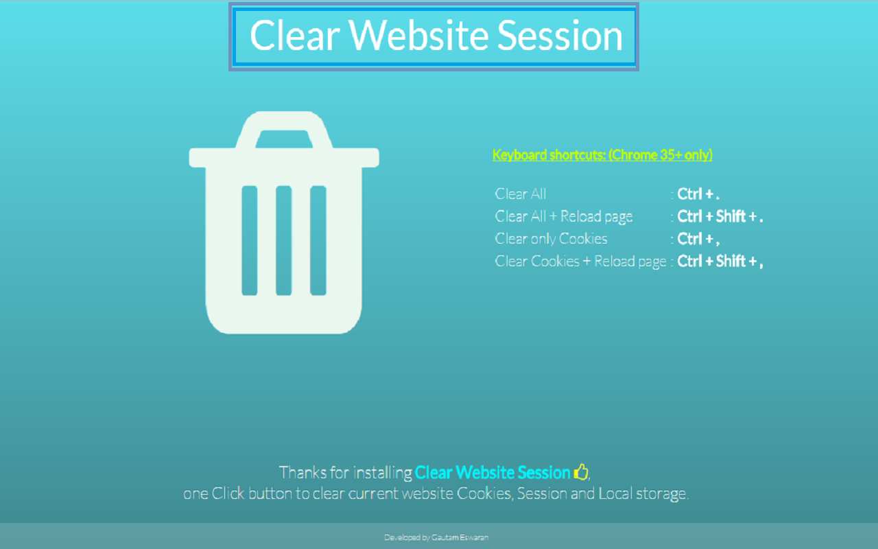 Clear Website Session截图1