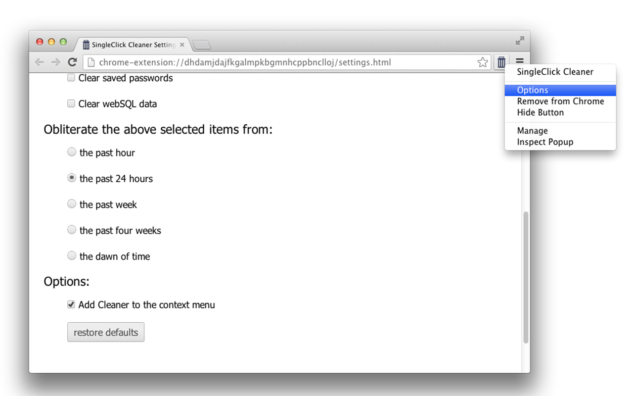 SingleClick Cleaner截图1