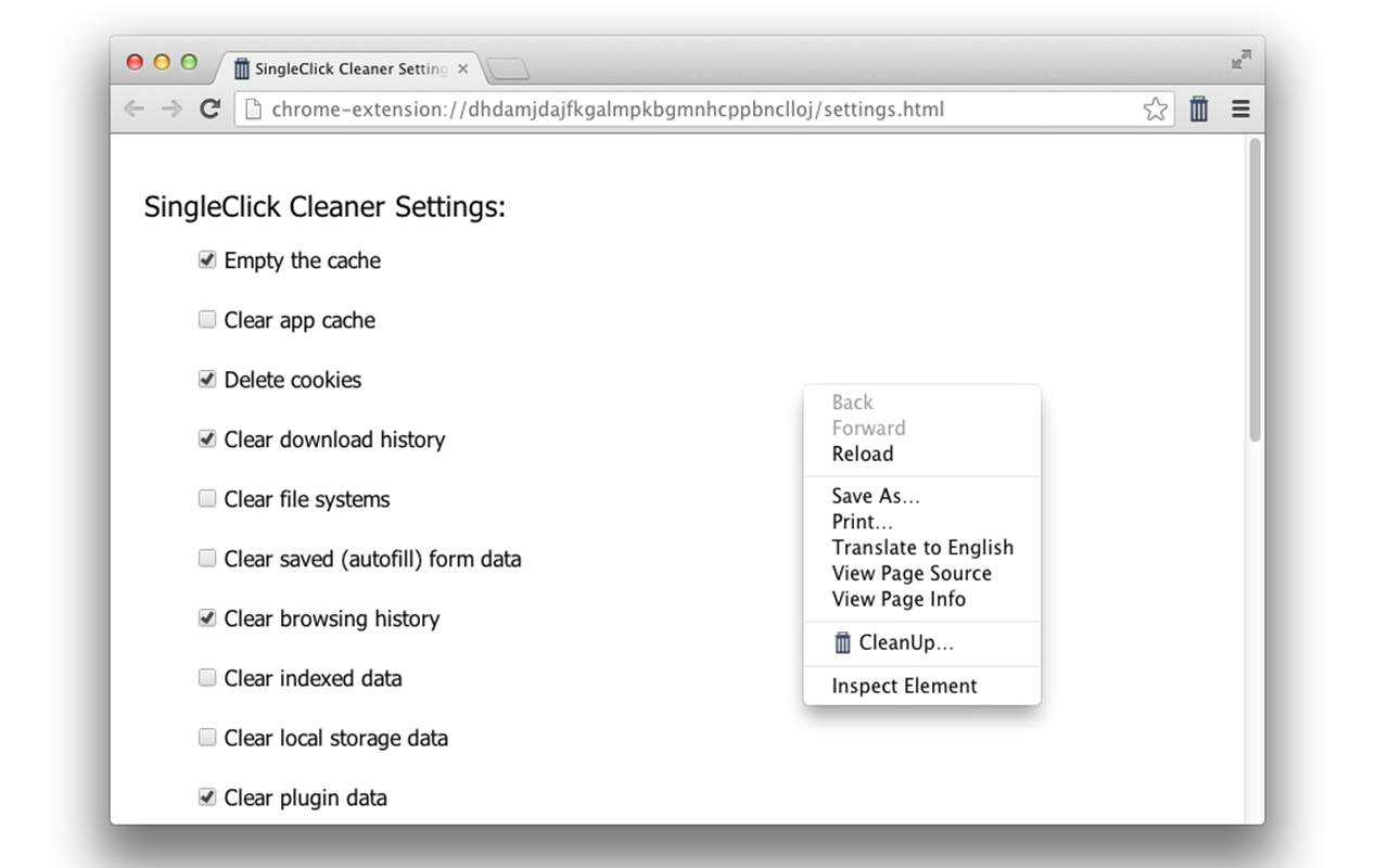 SingleClick Cleaner截图2