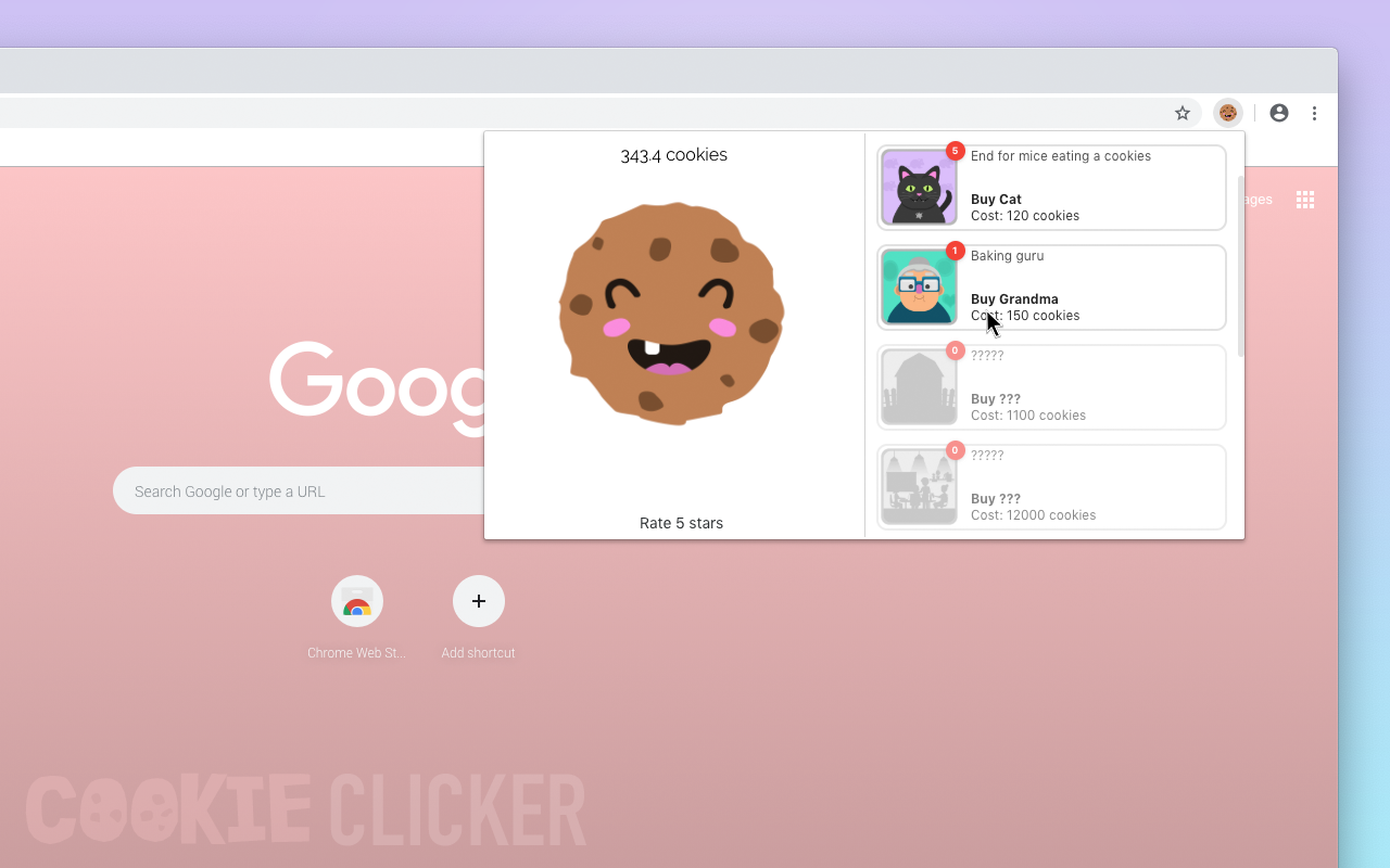 Cookie Clicker - 点击游戏截图1