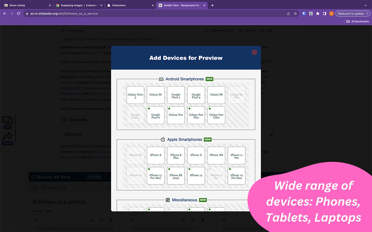Mobile View: Test responsive designs fast截图1