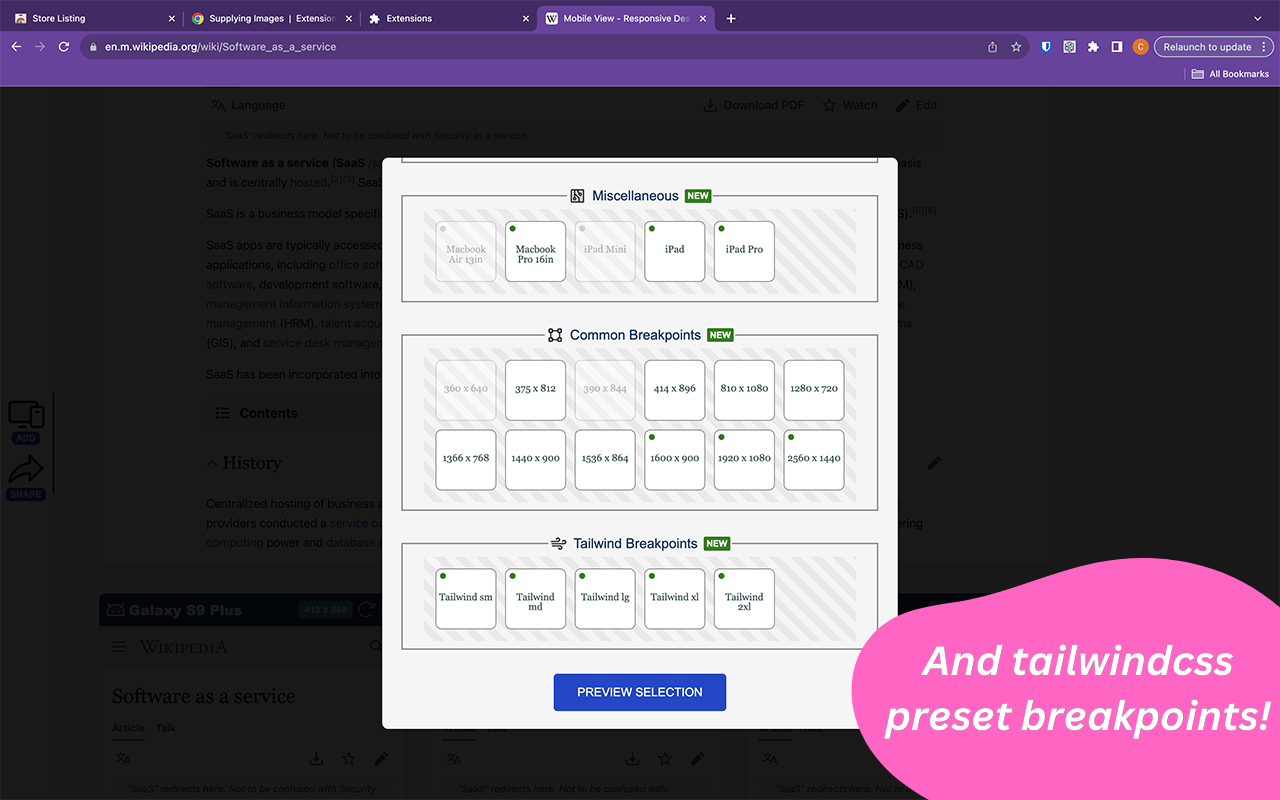 Mobile View: Test responsive designs fast截图2