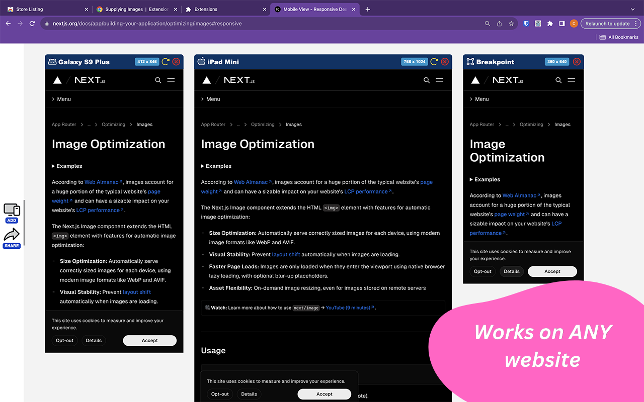 Mobile View: Test responsive designs fast截图4