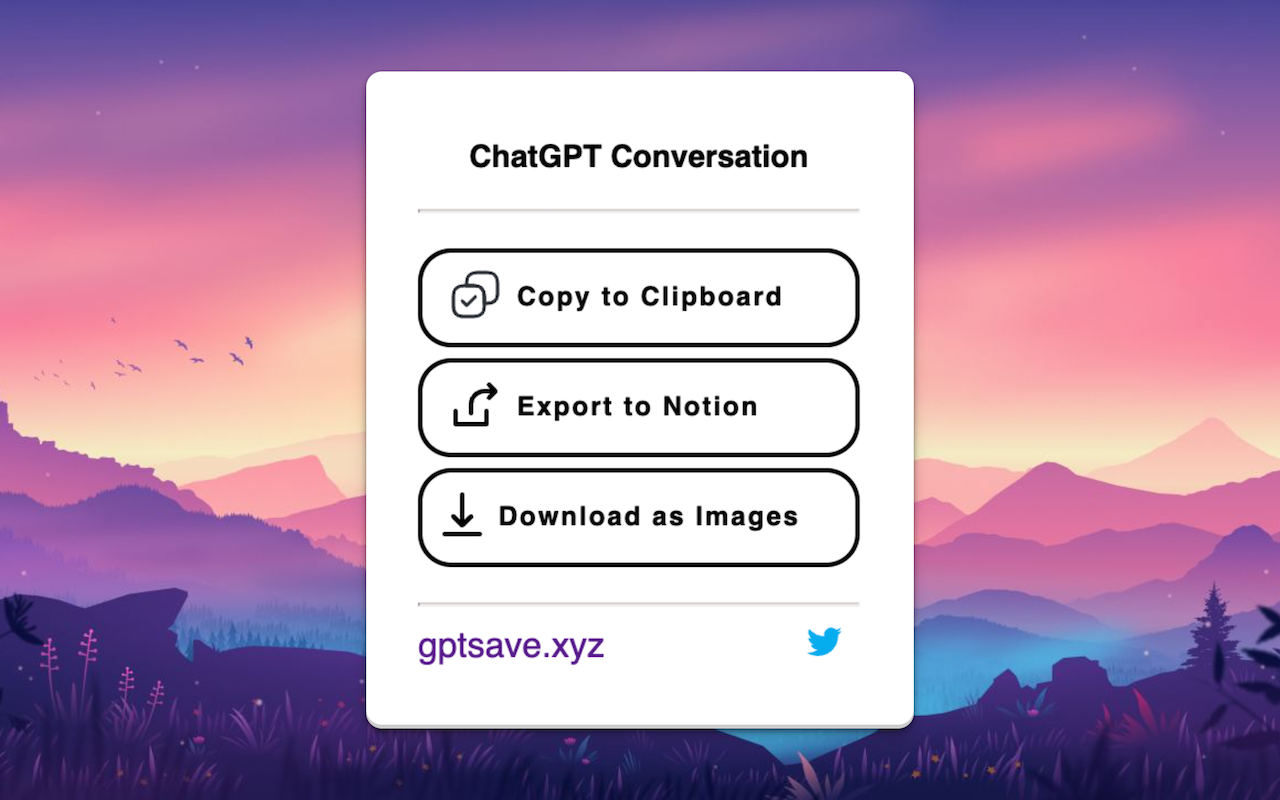 Export ChatGPT Conversation截图2