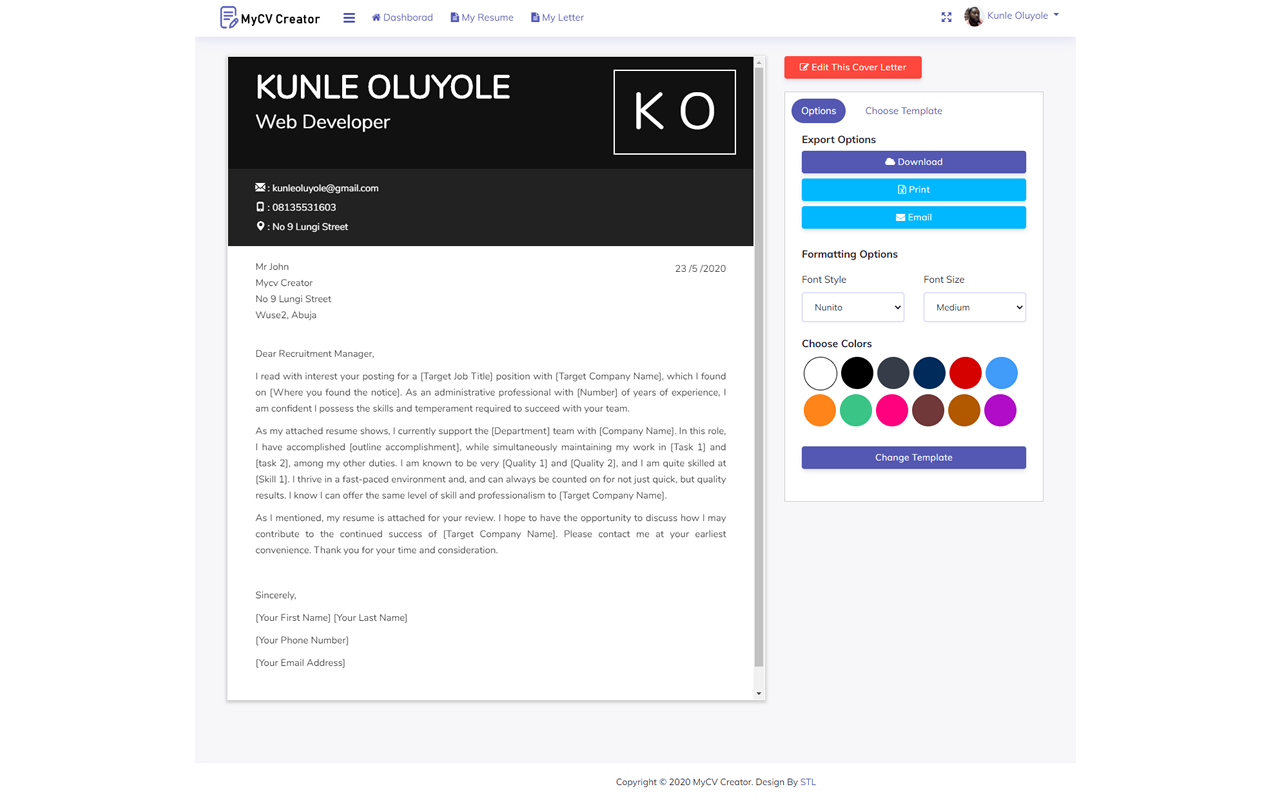 My CV Creator截图1