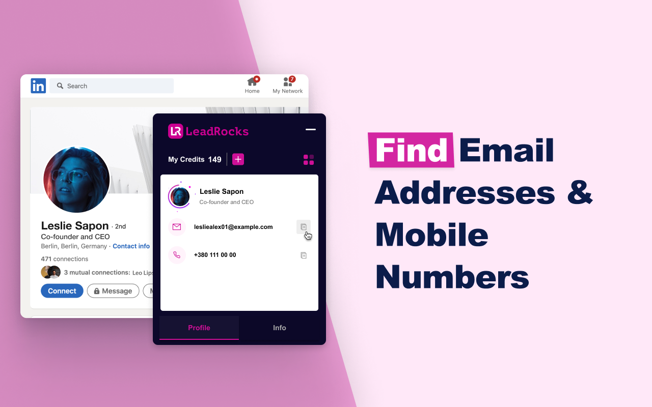 LeadRocks for LinkedIn: Profiles Scanner截图1