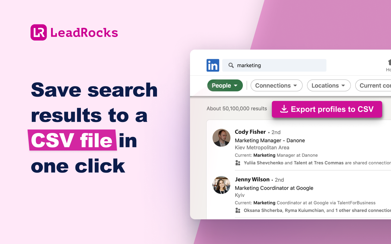 LeadRocks for LinkedIn: Profiles Scanner截图2