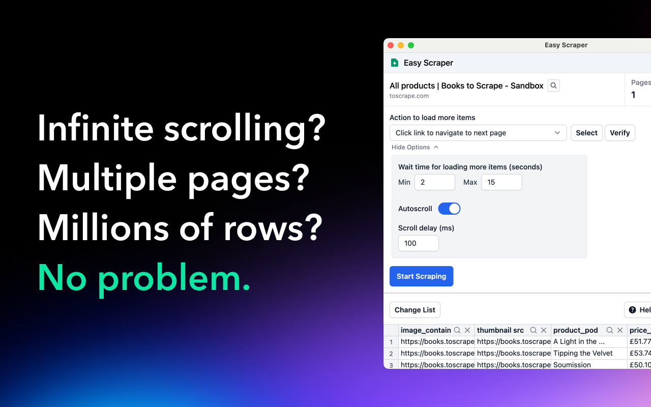Easy Scraper - One-click web scraper截图2