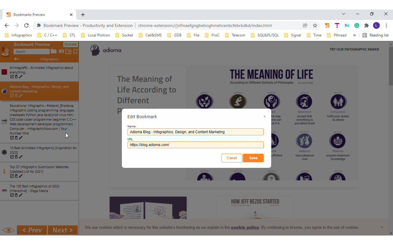 Bookmark Preview - Productivity and Extension截图1