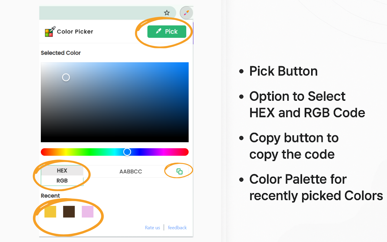 Color Picker for Chrome™截图2