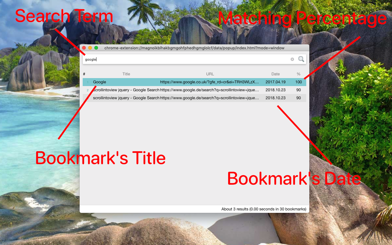 Speedy Bookmarks Search截图1