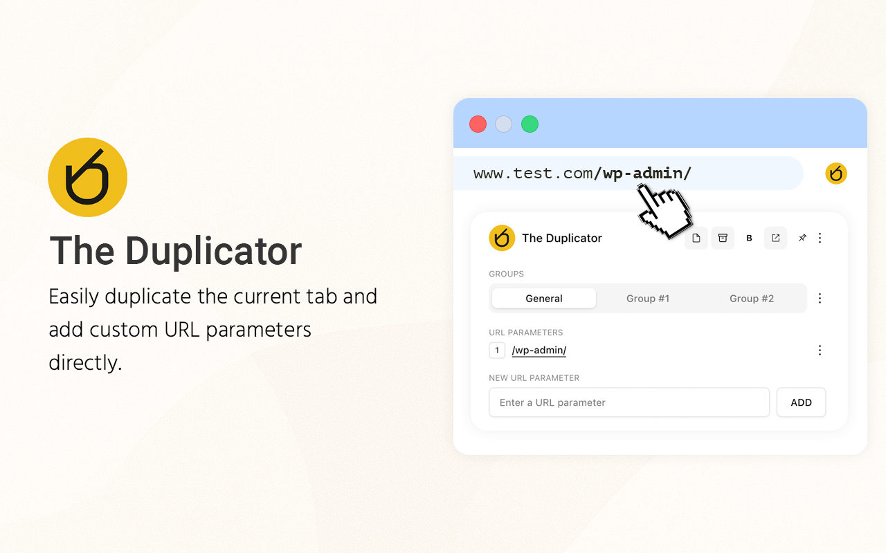 The Duplicator: Duplicate Tabs with Custom URL Parameters截图2