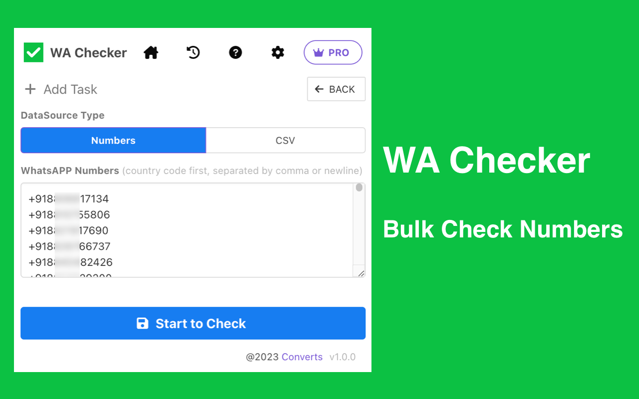WA Checker - 检查、验证和筛选 WhatsApp 号码截图1