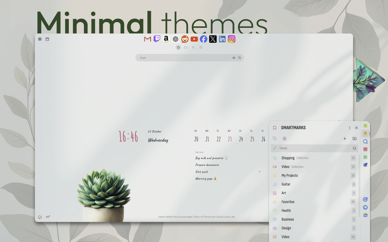 AI New Tab: Calendar, Tasks, ChatGPT截图1