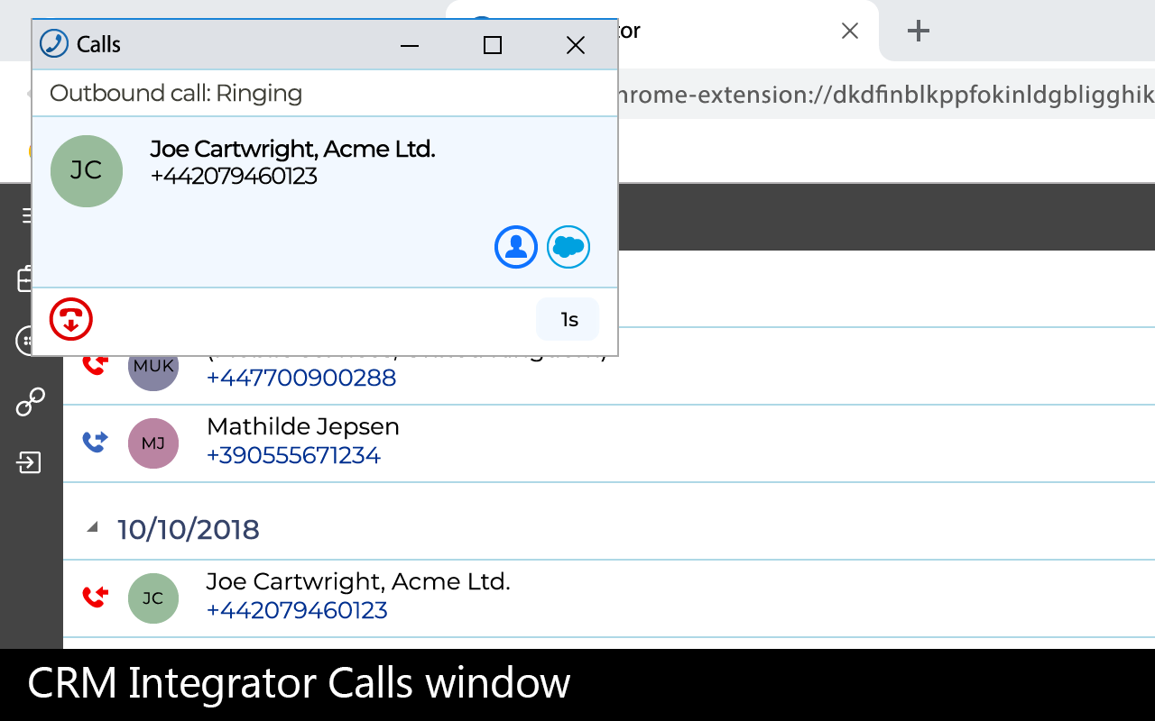 CRM Integrator for Hosted Telephony截图4