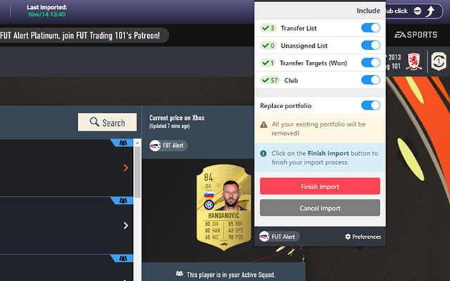 FUT Alert - My Extension截图1